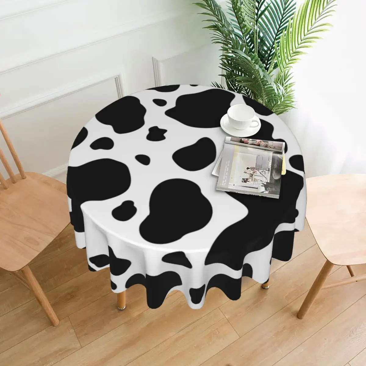 Black And White Cow Tablecloth Cow Spots Fashion Table Cloth For Living Room Dining Table Cover Cheap Design Table Decoration