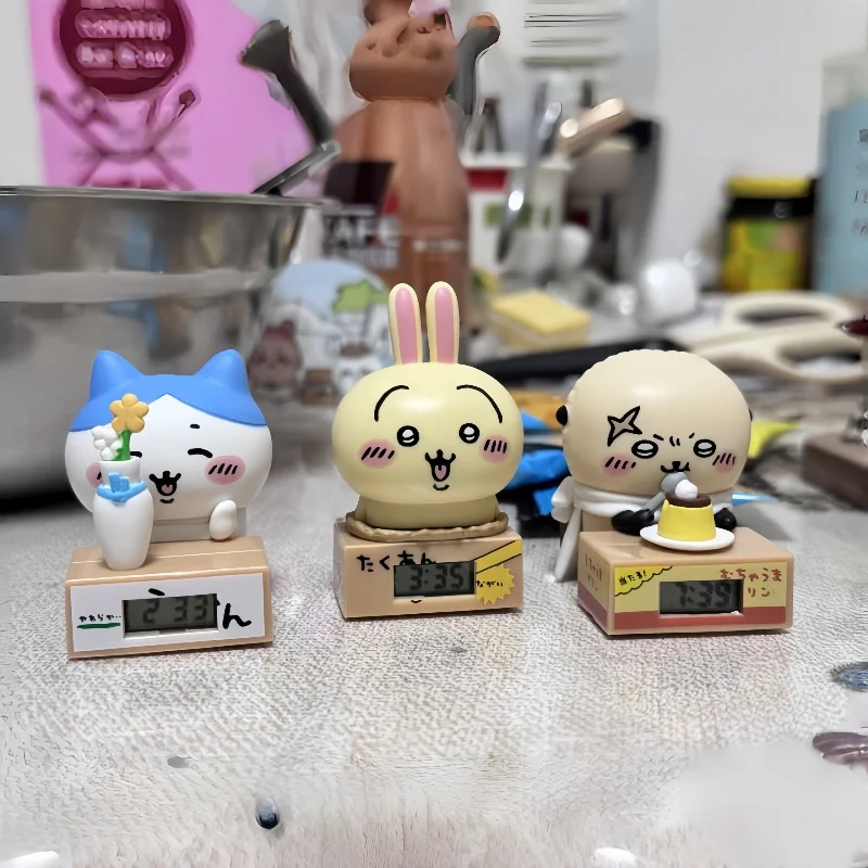 New 100% Genuine Chiikawa "Let'S Work Hard Together" Series 3 Clock Gacha Blind Box Animate Figure Mystery Box Handmade Gift
