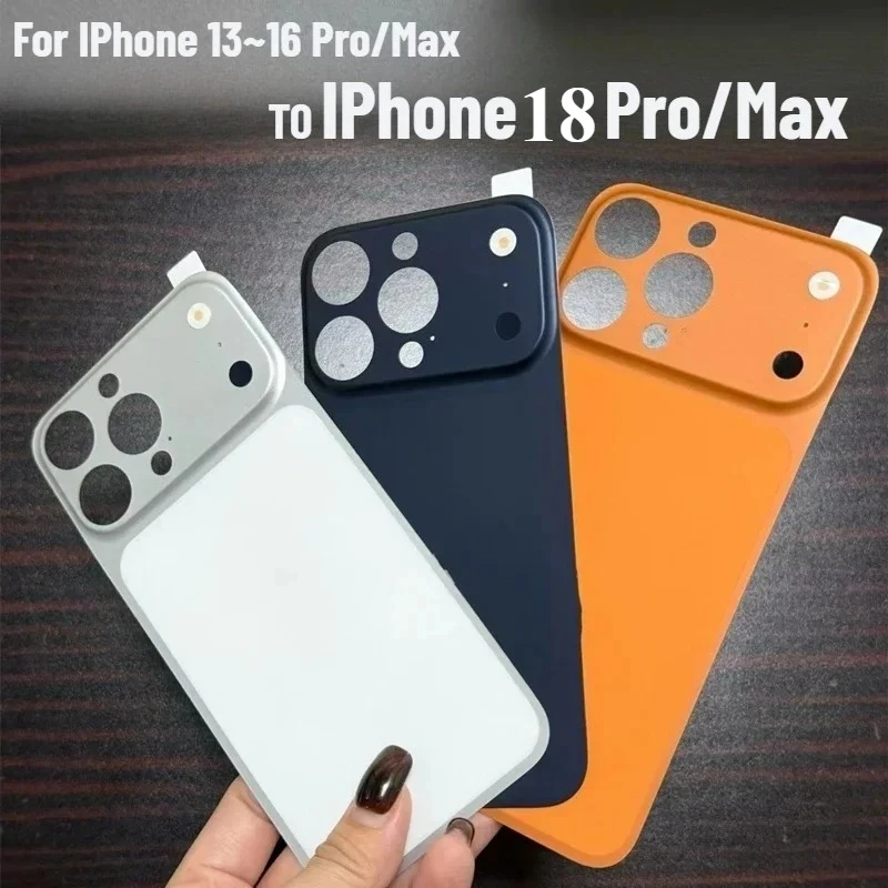 Coque arrière givrée couleur originale AG pour iPhone 16/15/14/13 Pro Max – Amélioration instantanée pour iPhone 18 Pro Max (Protection d'objectif/appareil photo et d'écran)