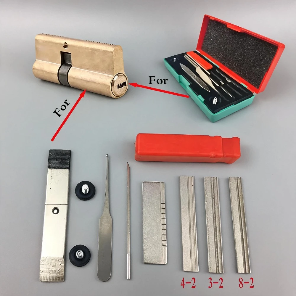 1 Set AB Three-Head Tin Foil Tools Full Set Locksmith Tool Supplies Repair Accessories Kit Good Quality For Door Lock