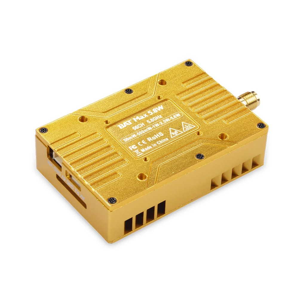 B49B-4.9G 5.8G 6G 5.8W VTX 64CH Nadajnik Wideo Audio NTSC/PAL Do Dronów FPV Dalekiego Zasięgu Samolotów RC