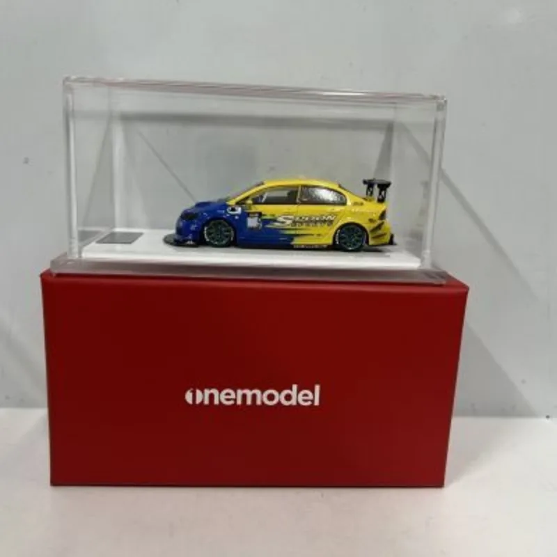 Diecast 1/64 Scale Honda Spoon Type R No. 9 Racing Car Model Resin Honda Spoon Type R Sports Car Model Decoration