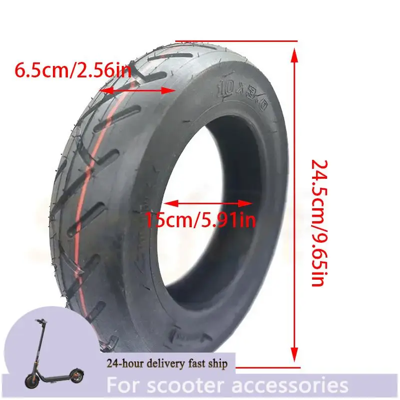 Бескамерная шина нового типа 10x3,0, подходящая для деталей шин 10-дюймового электрического скутера