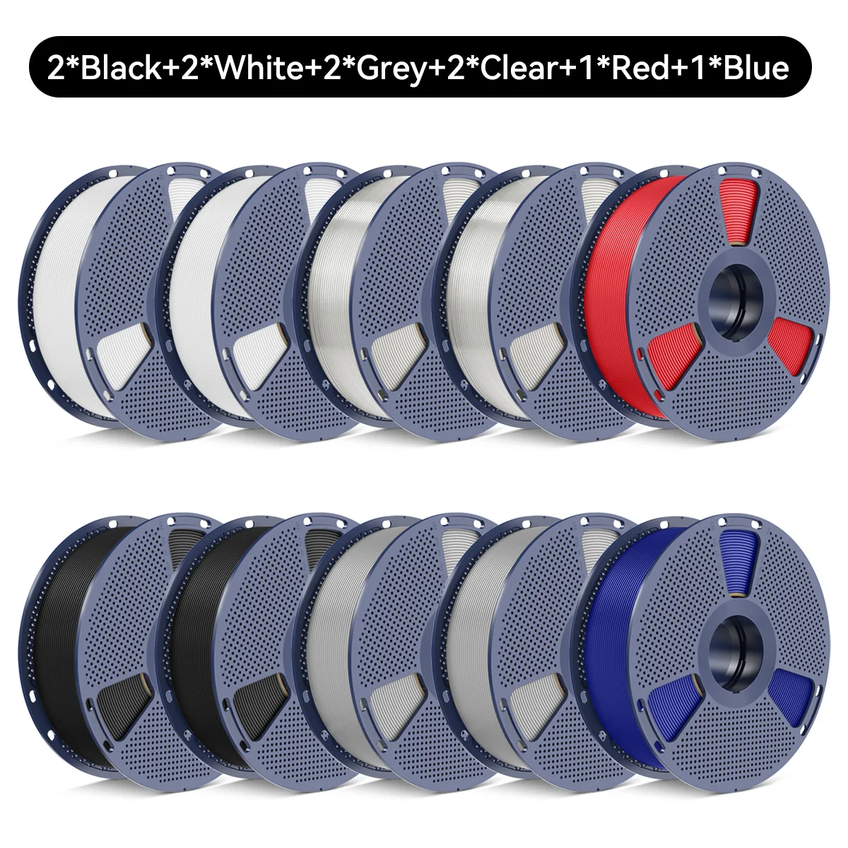 SUNLU PETG Filament 10kg Navulling 10 Rollen voor Bambu Lab PETG Filament PETG/ABS/TPU/PLA 3D Printer Filament Droogbox Snelle Verzending