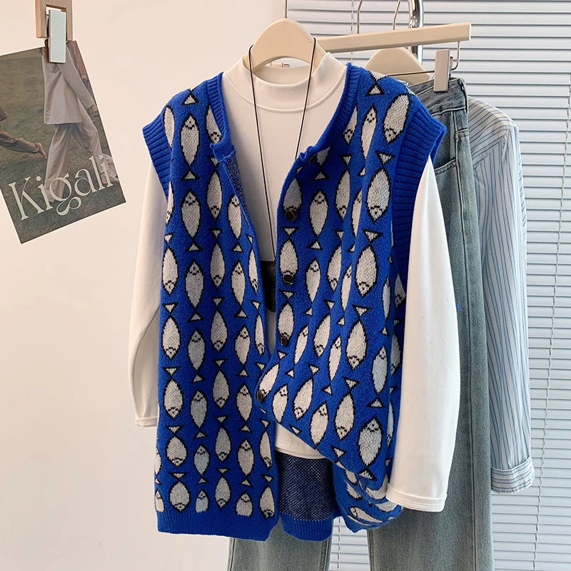 

Модный круглый кардиган-жилет без застежки, тонкая модель, маленький размер, с вышивкой, осенне-зимняя одежда больших размеров для женщин