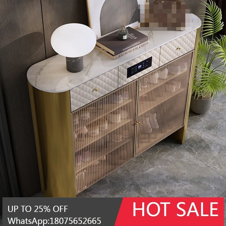 HLZ Shoe Cabinet Intelligent Disinfection Deodorization Drying Light Luxury Modern Minimalist Large Capacity Entrance Cabinet