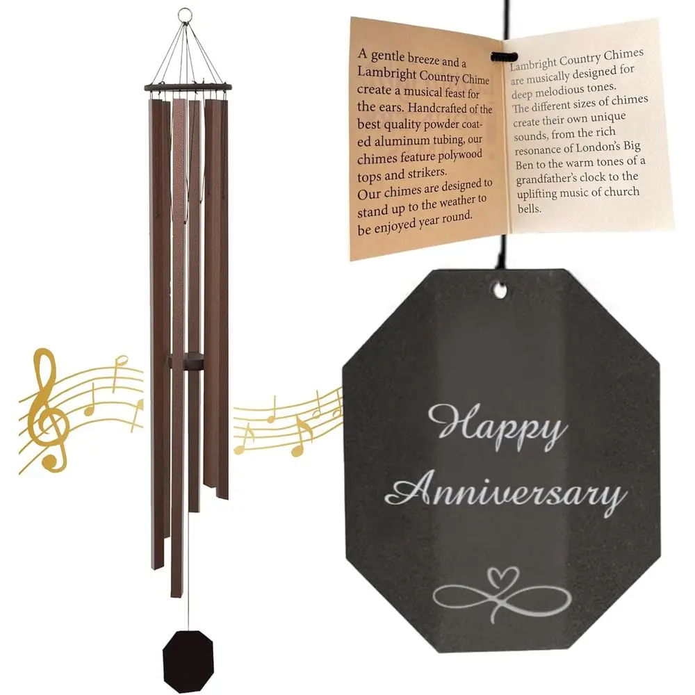 

Chimes Large Personalized Wind Chime Custom Gifts for Memorial Sympathy Birthday Housewarming for Wife Friend Mom Grandma Aunt P