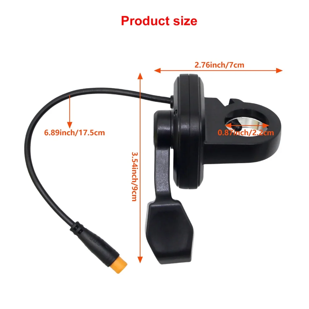 1Pc Electric Scooter Thumb Throttle For IScoote IX3 For IX4 Models Speed Booster-Shifter With Derailleur ABS Construction Black