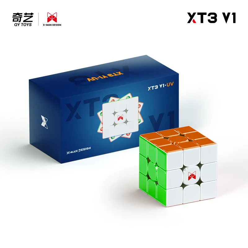 [JudyCube] Qiyi XT3 flagship UV Magnetic Magic Speed Cube Qiyi XMD XT3 pioneer Professional Puzzle Fidget Toys Children's Gifts