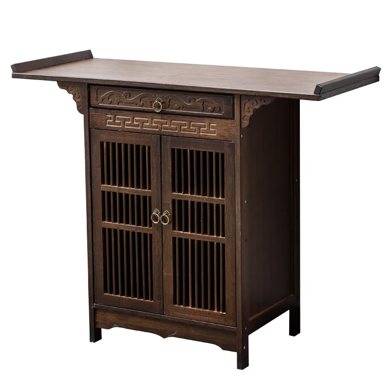 

New Chinese style, entrance cabinet, against the wall, small strip case, household use