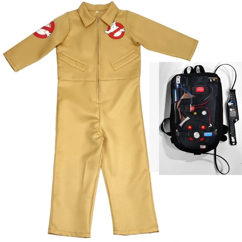 Ghost Hunting Uniforms Ghost Hunting Team Play Costume With Gun Quantum Bag Cosplay Halloween Party Costumes Dress Up Makeup