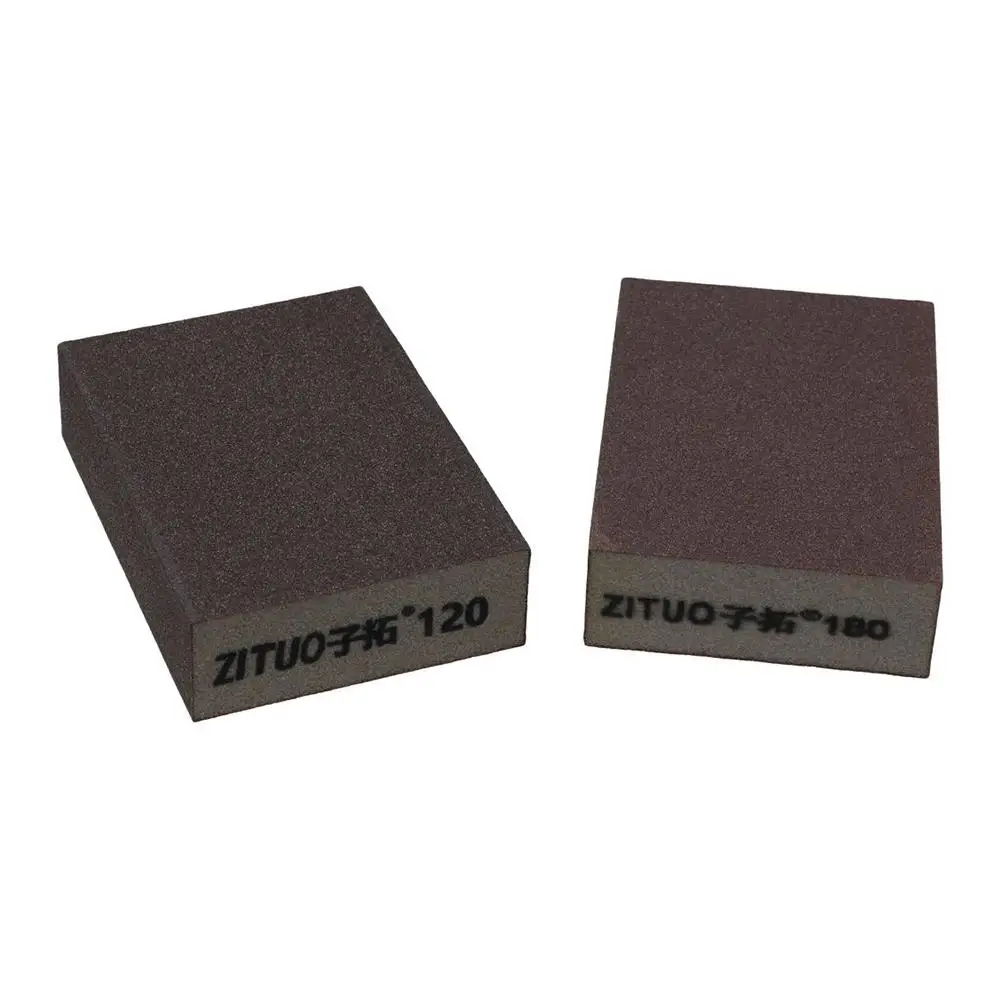 Abrasive Pad Sanding Sponge Blocks Derusting Sponge Sandpaper Model Washable Grit 60 80 100 120 180 240 320 Polished Sand Brick