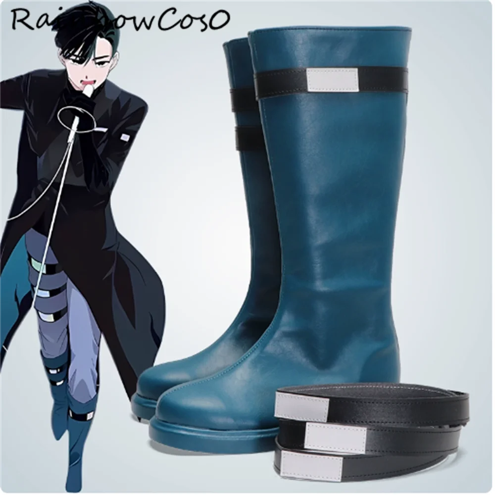 

lvan Alien Stage ALNST black sorrow Cosplay Shoes Boots Game Anime Halloween RainbowCos0 W4506