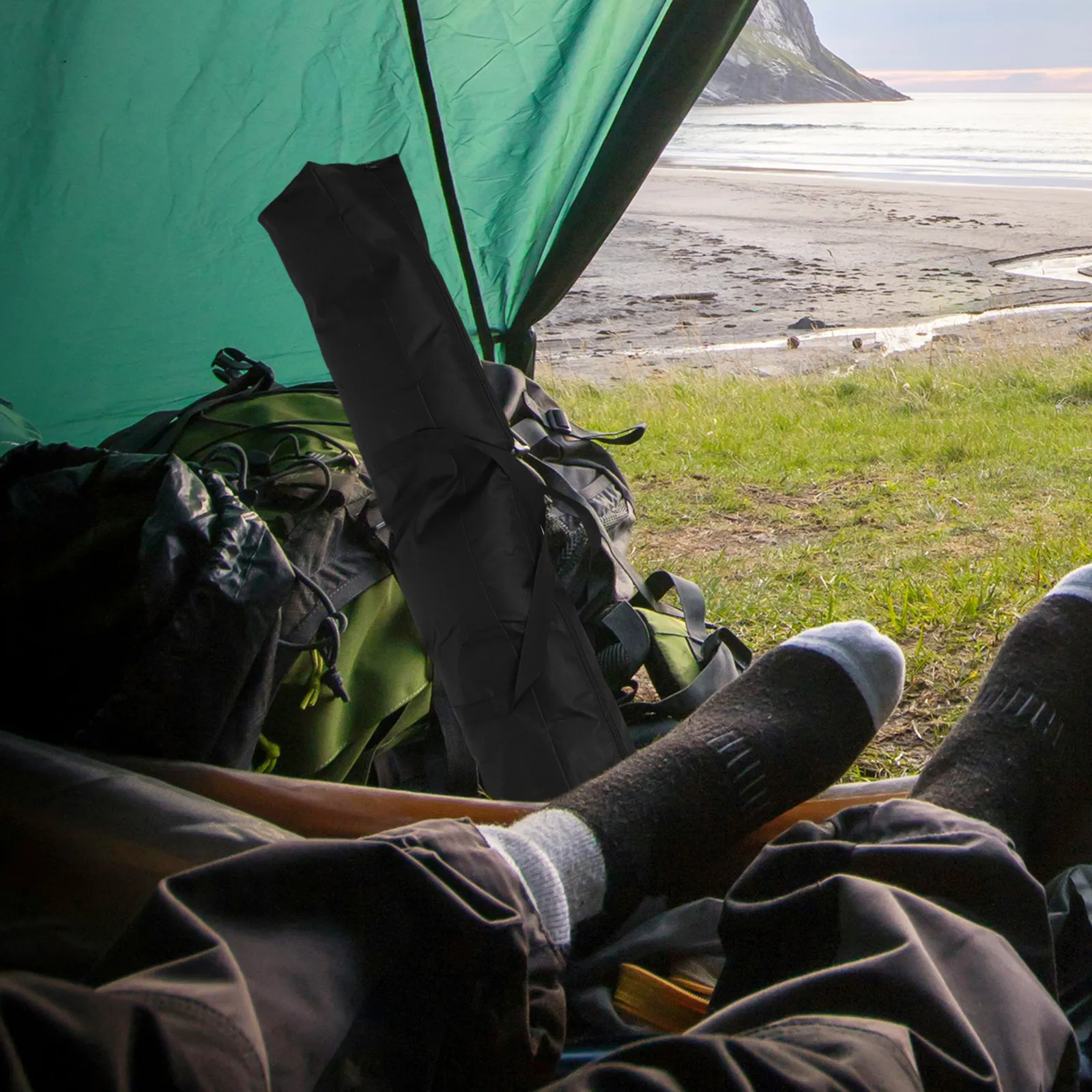 

Сумка для хранения с длинной ручкой для палаточных и тентовых стоек, многослойные отделения, водонепроницаемая ткань Оксфорд, дно из ПВХ