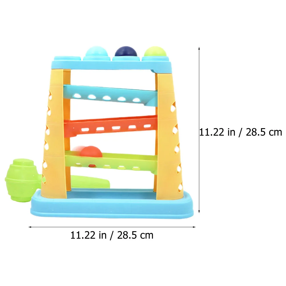1 مجموعة الرضع المطرقة كرة مستديرة لعبة تدريب الضرب التعليمية للأطفال تطوير العضلات الملونة تصميم الكرة لعبة قطرة #4