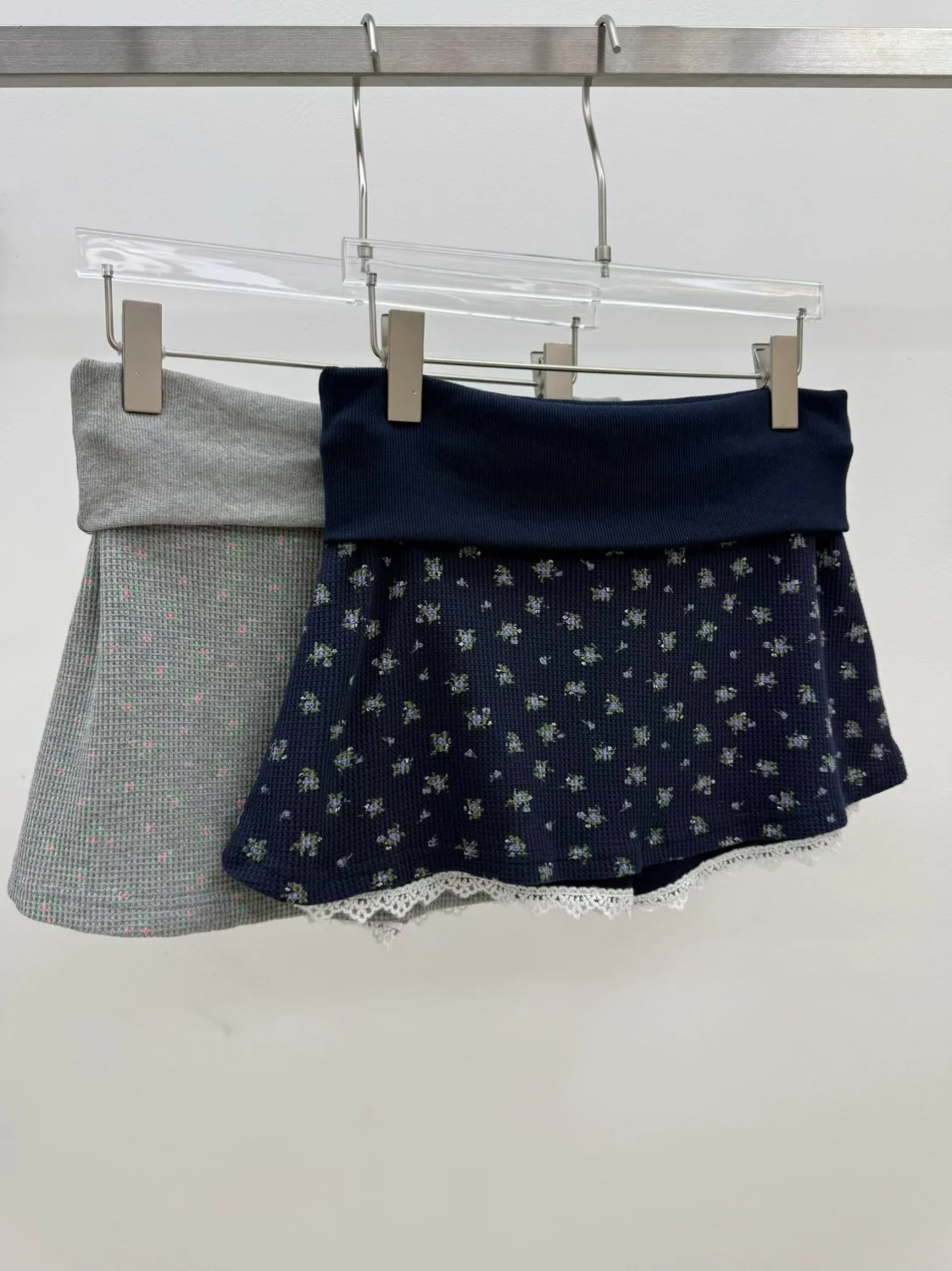 Dynamic Dongda Summer Anti-Light Short Skirt Pants Lace  Versatile  Skirt Elastic Waist Straight Cut Polyester Fiber