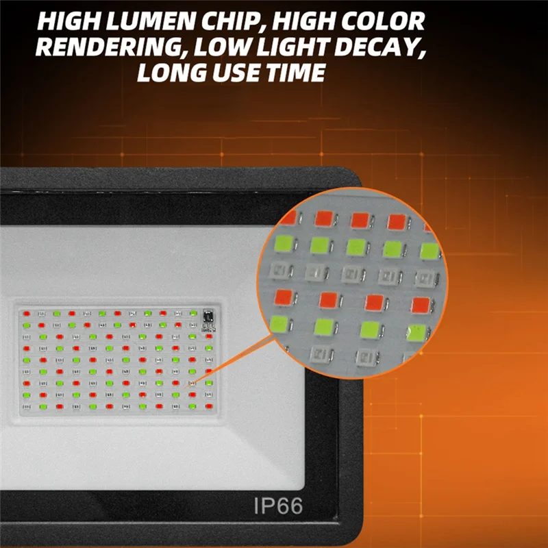 

TKOH-RGB светодиодный прожектор AC100-265V IP66 уличный водонепроницаемый прожектор ландшафтное освещение для сада, патио, двора