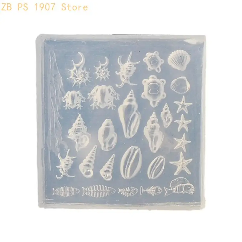 Silicone Art Mold Accessory Mold Decorative Mold Sea Theme Silicone Texture Perfect for Various Types 55KA