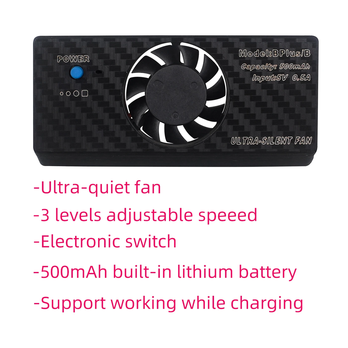 Camera Cooling System Ultra Quiet Live Broadcast Radiator Cooling Fan Radiator with Built-in Battery for A7M3 A6400 A6000 A7riii