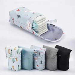 New Waterproof and Reusable Baby Diaper Bag Baby Handbag Capacity Mommy Disposable Diaper Storage Bag Carrying Bag for Going Out