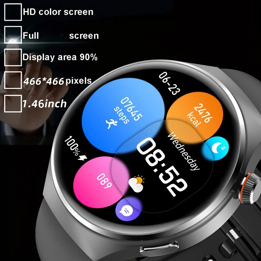 

New Originl Watch G5 PlUS Smart Watch Men 1.46" HD AMOLED Screen GPS Track Heart Rate Bluetooth Call Smartwatch For Men+GIft