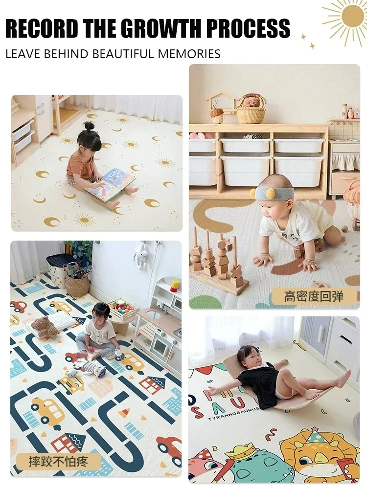 Baby Play Mat Thickened Baby Living Room Home Crawling Mats Folding Nontoxic and Odorless Splicing Children's Playmat