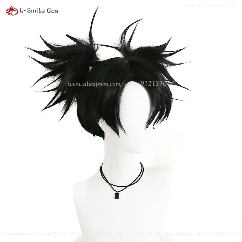 أنيمي Chosoo شعر مستعار تأثيري أسود قصير Choso الباروكات تأثيري أنيمي شعر مستعار Gojo Satoruu Fushiguroo Megumii Itadori Yujii Yuta Togee شعر مستعار