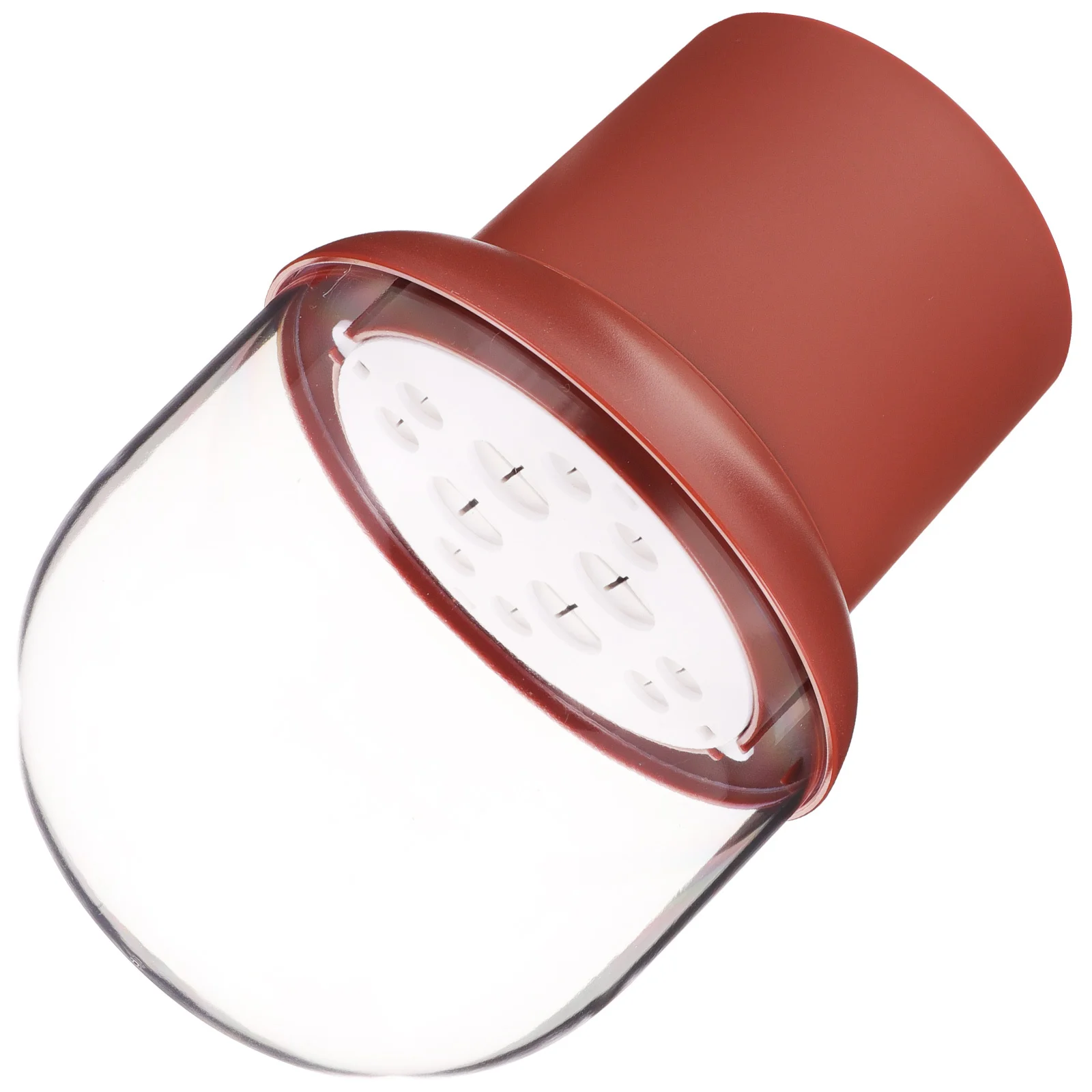 

Makeup Brush Bucket Transparent Lid Makeup Tool Organizer Portable Brush Holder Vanity Table Desktop Stand