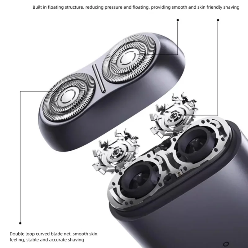 شاومى ميجيا-ماكينة حلاقة كهربائية صغيرة محمولة ، طقم من قطعتين ، آلة تشذيب شعر الأنف ، الغسيل بالماء ، ماكينة القطع ،
