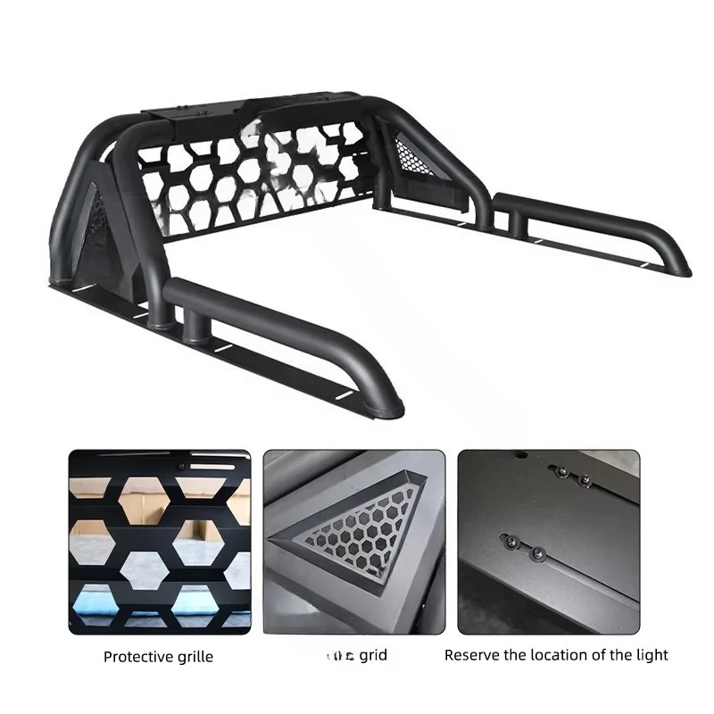 2024 Luxury Sport Bar Easy Installation Carbon Steel Roll Bar Truck Bed Rack for Dodge Ram 1500 Durable Cargo Carrier & Bracket