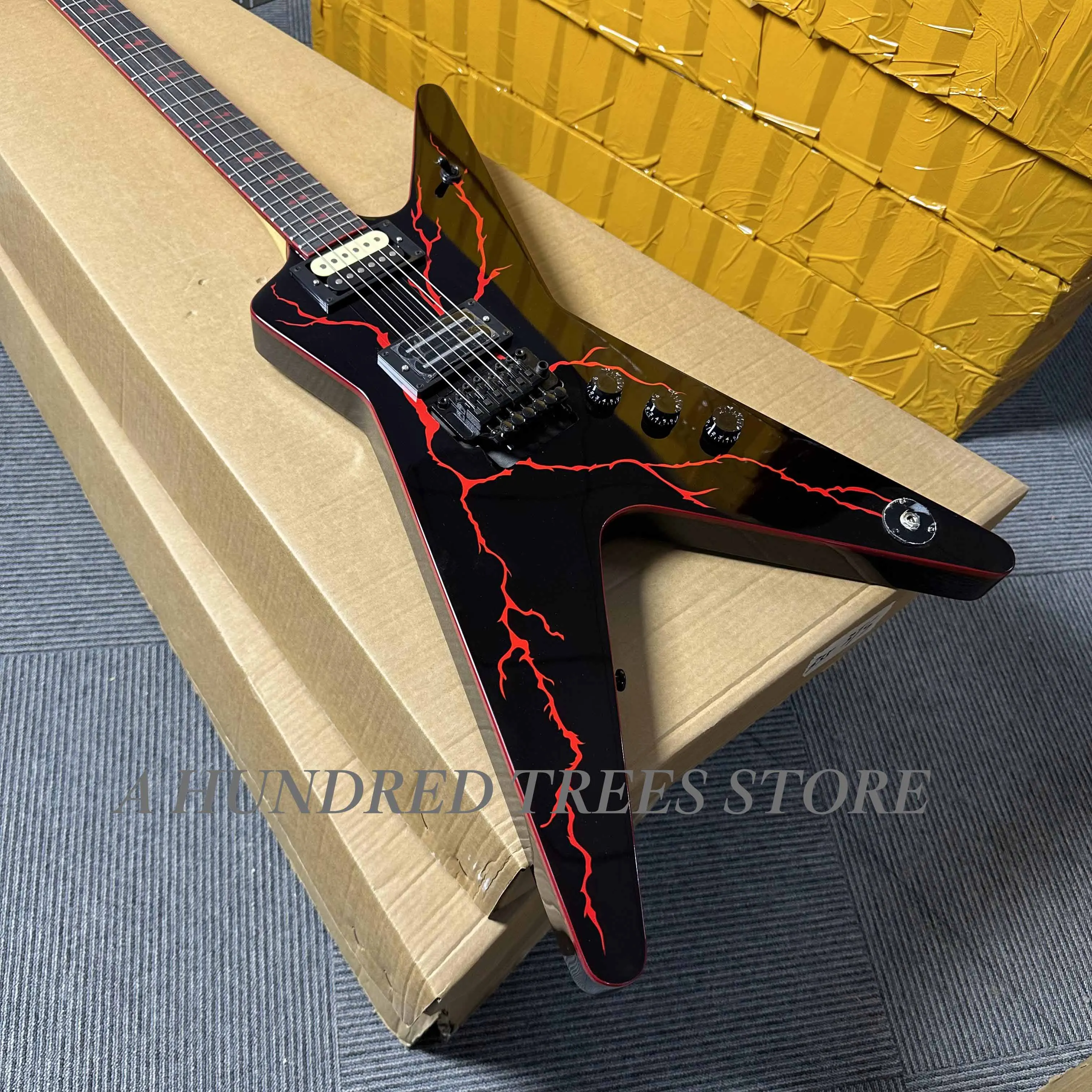 

Factory Custom Dimebag Darrel The Dean Shaped Electric Guitar with Black