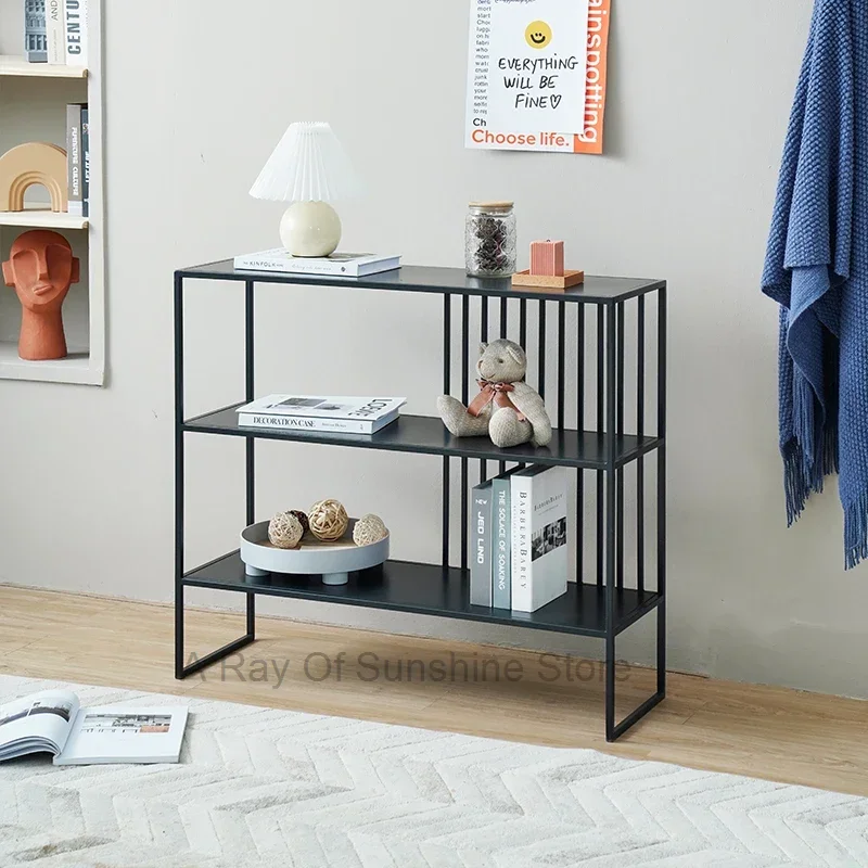 

Iron Art Rack Multi-Layer Storage Living Room Floor-To-Ceiling Balcony Corner Rack Display Rack Bookshelf Porch Partition