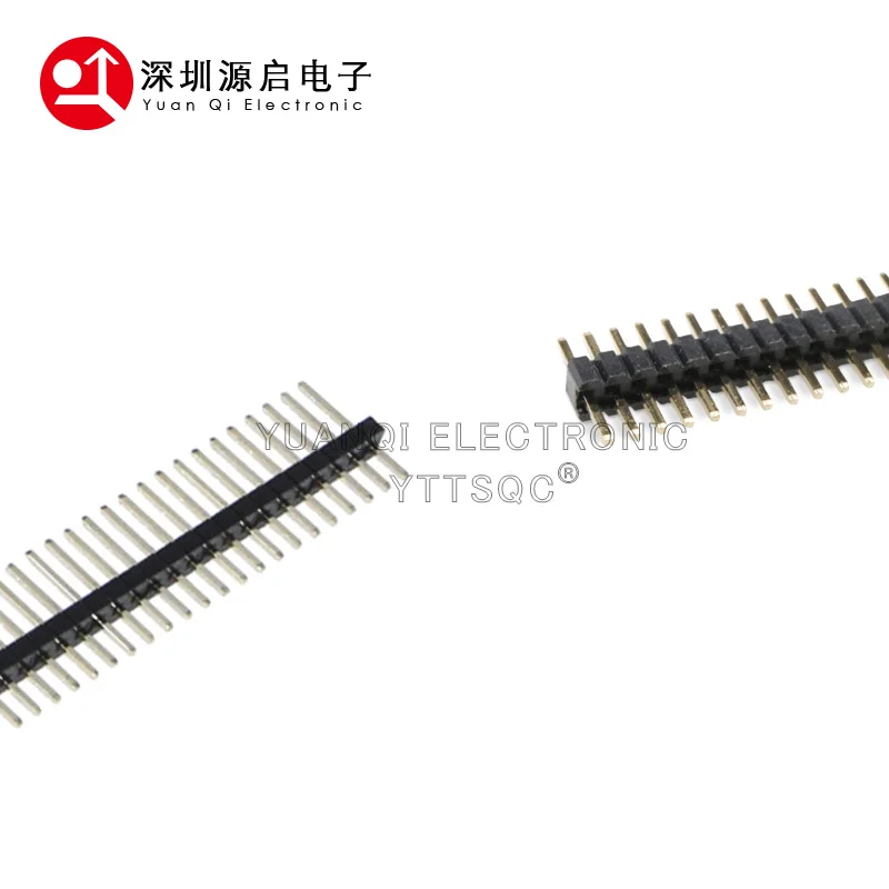 10Pcs/Lot 1.27mm Pitch 1.27 Pin Header Single Row Male Breakaway PCB Board Connector Pinheader 1*2/3/4/5/6/8/9/10/12/15-40p 50p