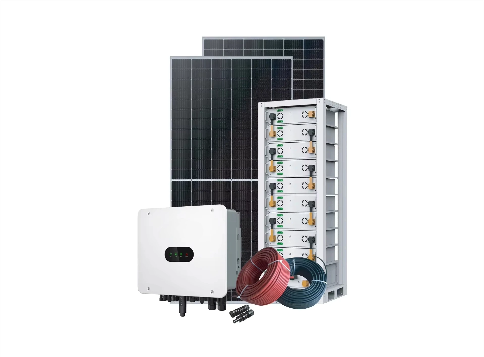 MECC Factory 30-60KW نظام الطاقة الشمسية على الشبكة مع بطاريات مع أرفف سعة تخزين كبيرة للإمدادات التجارية الصناعية #6