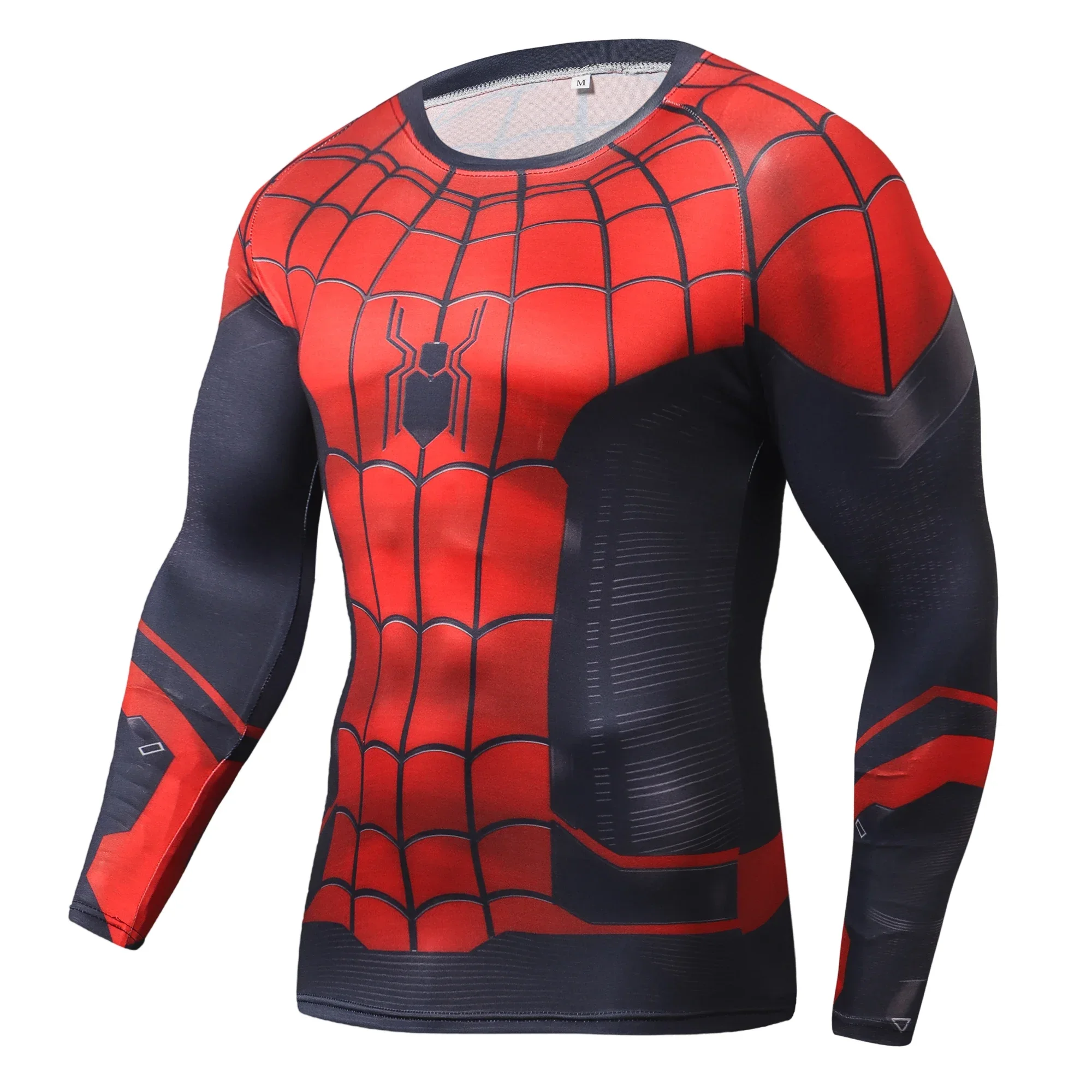 Superhero Captain Cosplay Costume Premium 3D Printed Costume Compression T-shirt Joggers Fitness Quick-Dry Tight Running Tops