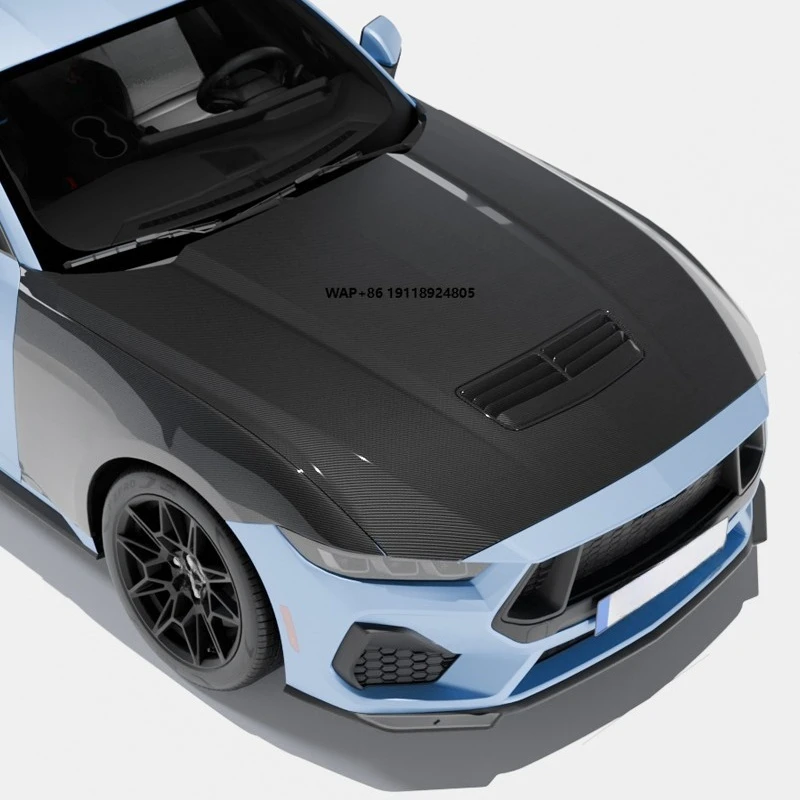 ฝากระโปรงหน้าคาร์บอนไฟเบอร์สไตล์ Gt สำหรับ Mustang S650 Gt Dark Horse ใหม่ Icooh Racing