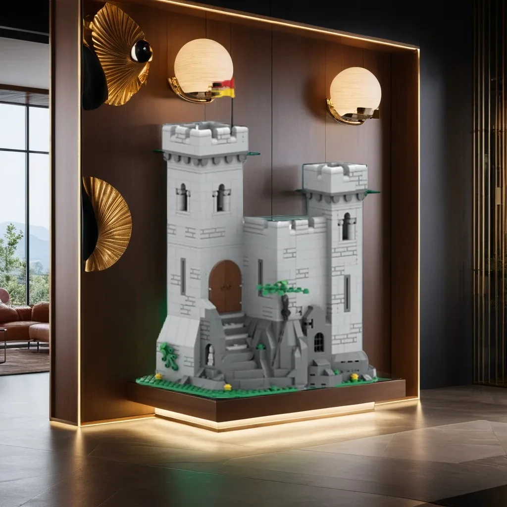 

1120 шт. MOC, сертифицированный выступом, сделай сам, со скрытыми особенностями-уникальные модульные образовательные строительные блоки, игрушки на день рождения, подарок
