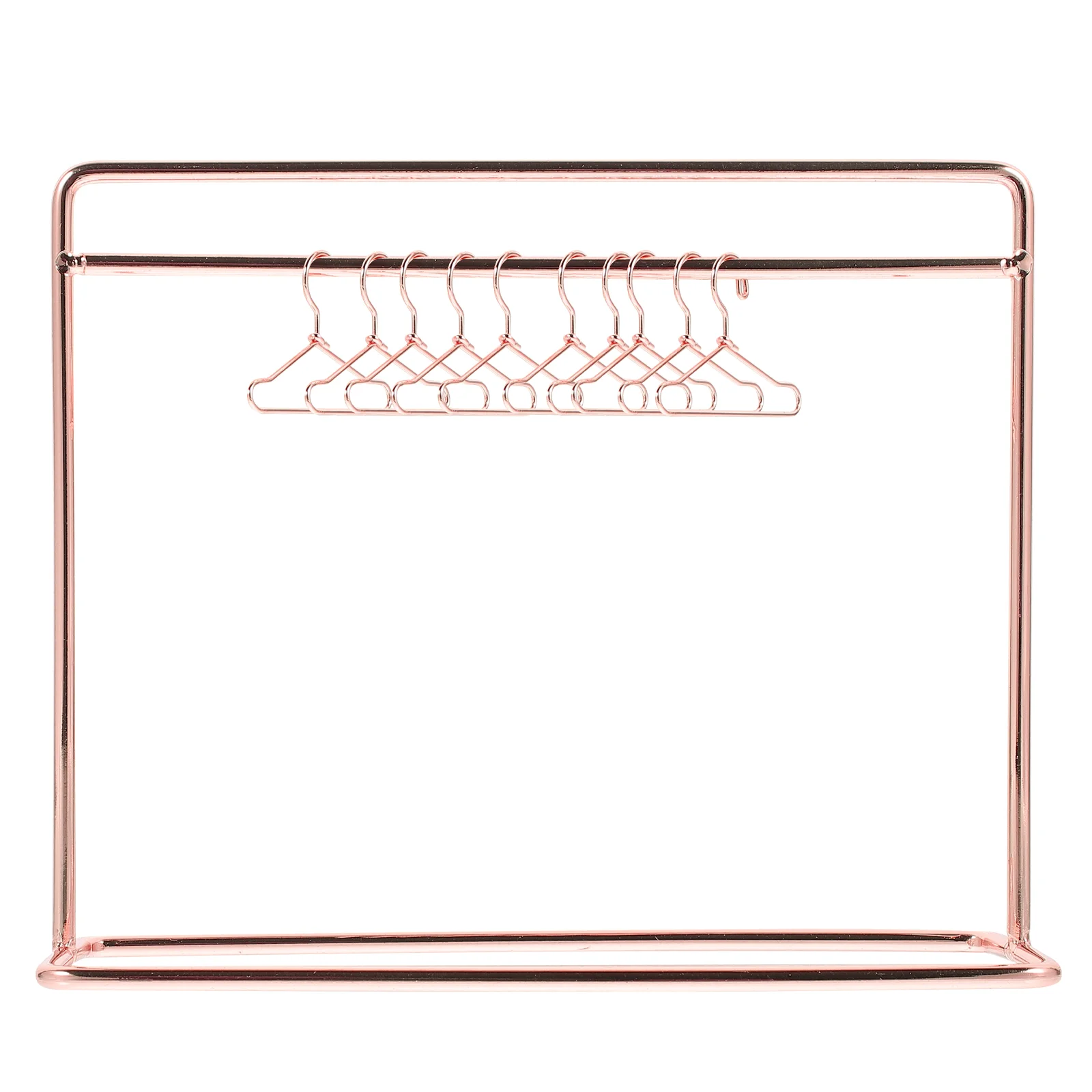 Mini Hanger Metal Closet Hangers Miniature Accessories Clothes Holder Drying Rack