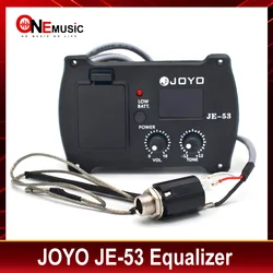 JOYO JE-53 2 In 1 Guitar Parts Equalizer and Tuner Professional Acoustic Guitar Simple Preamp Equalizer Pickup with Tuner