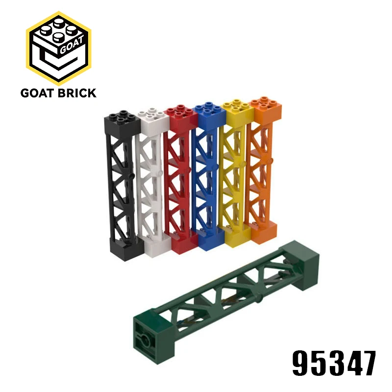 10Pc MOC Parts 95347 Support 2 x 2 x 10 Girder Compatible Bricks DIY Assmble Building Blocks Particle Puzzle Brain Toy