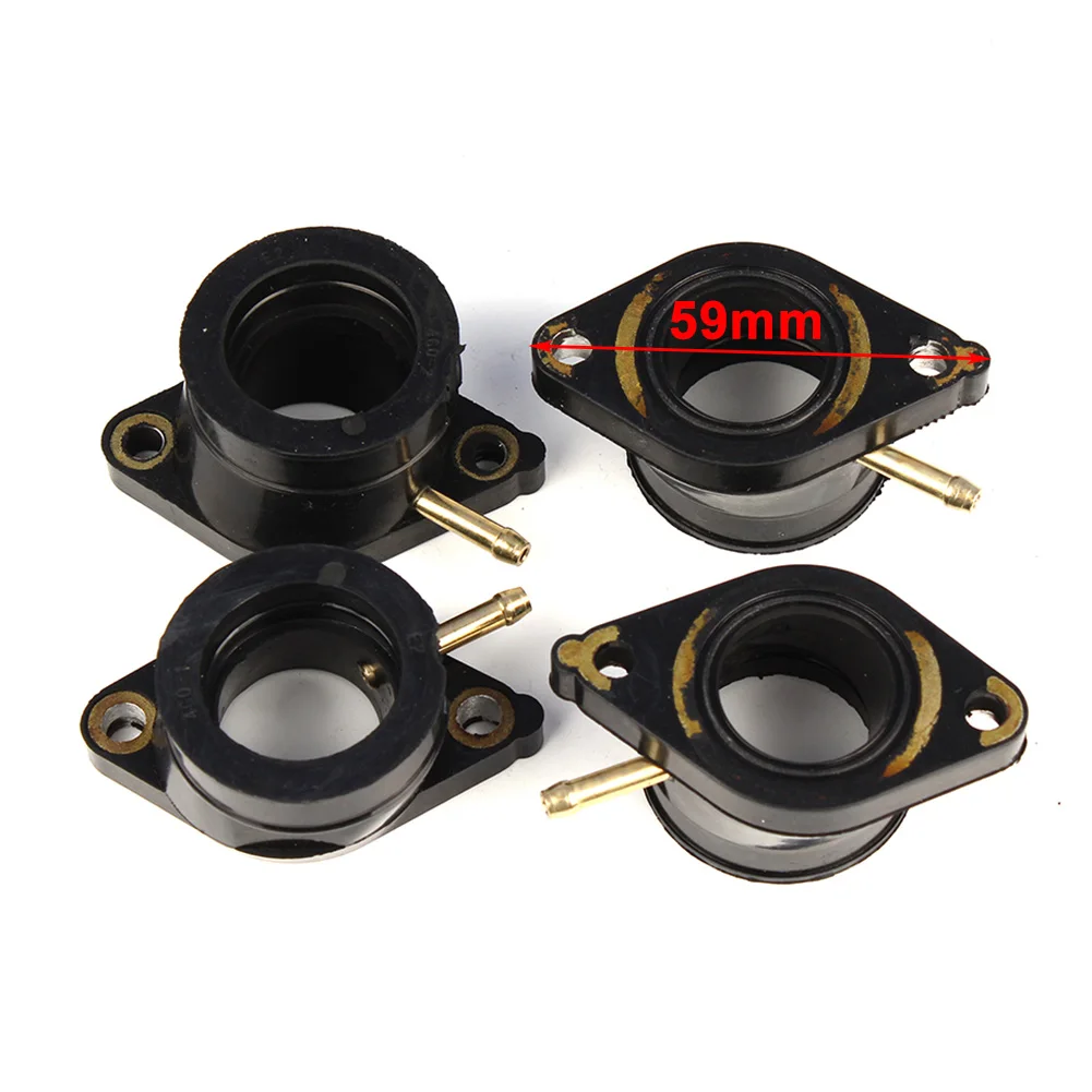 Motorcycle Carburetor Interface Intake Manifold Adapter Joint Boots Set For XJ550 Maxim XJ550R Seca 1981-1983 4G0-13586-00-00