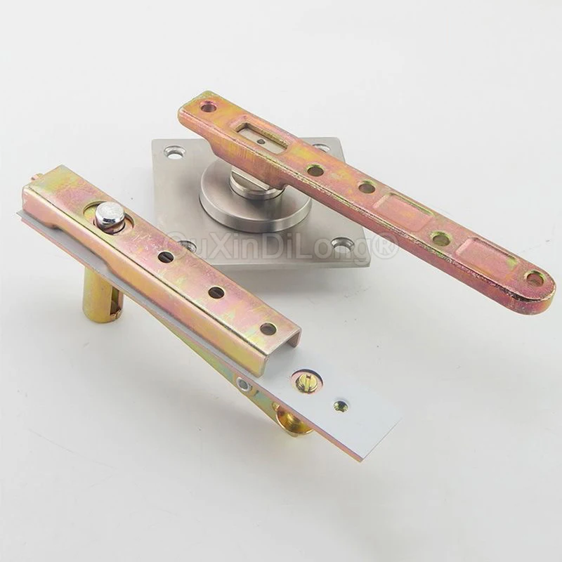 1Set 360° Rotation Door Pivot Hinges Hidden Door Hinges Heavy Duty Install Up and Down Invisible Hinge Load Bearing 200KG GF1474