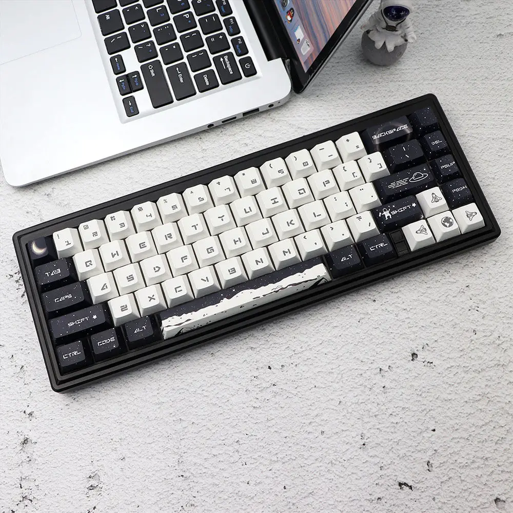 Original high moon theme keycap PBT sublimation 81 key ISO compatible 6164/68 mechanical keyboard
