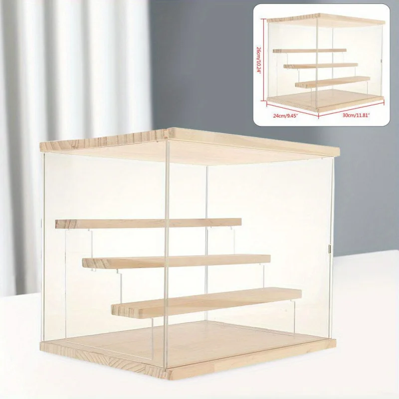 Custom.Acrylic Display Countertop Box Organizer Stand Dust proof Showcase