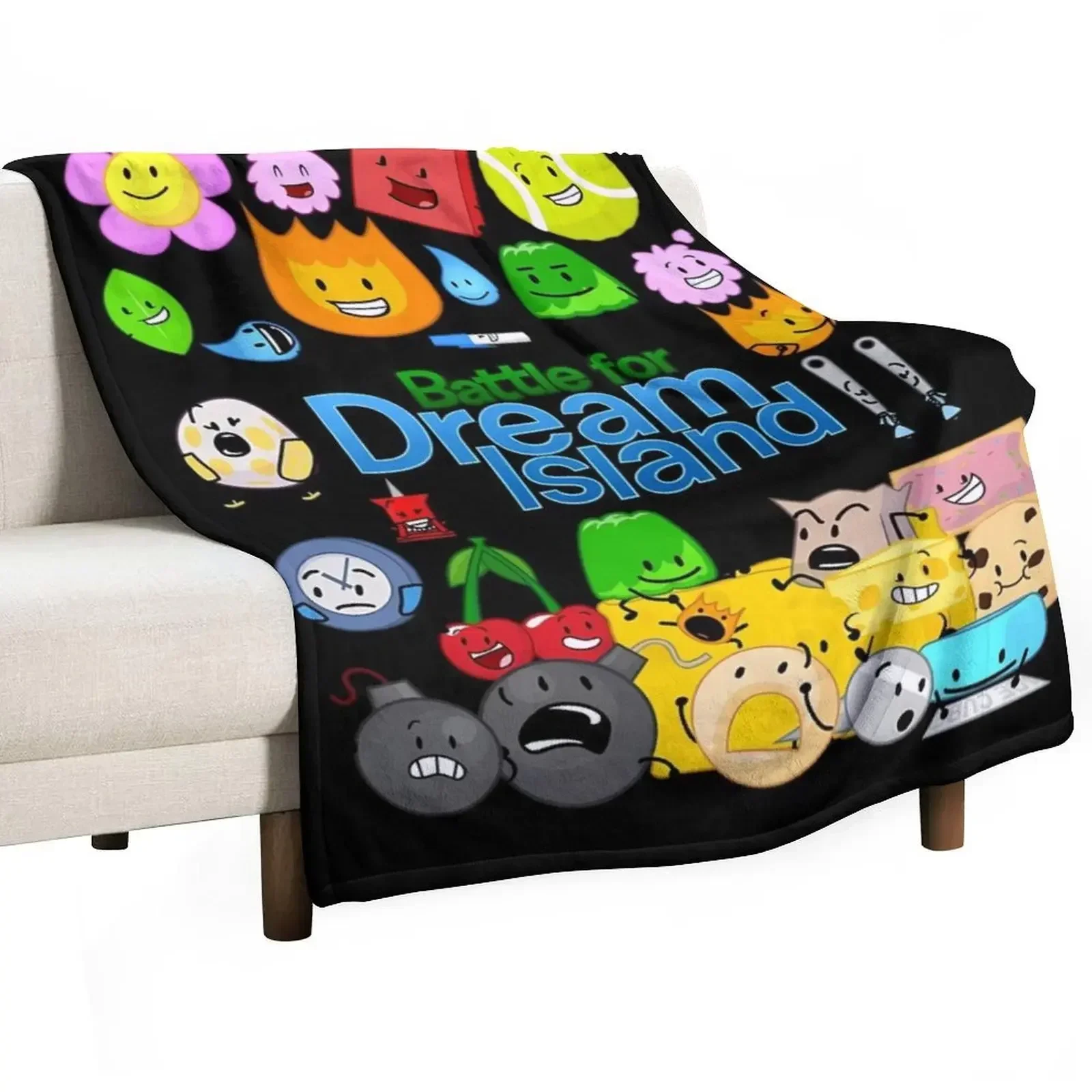 

Battle For Dream Island Throw Blanket Warm wednesday Blankets