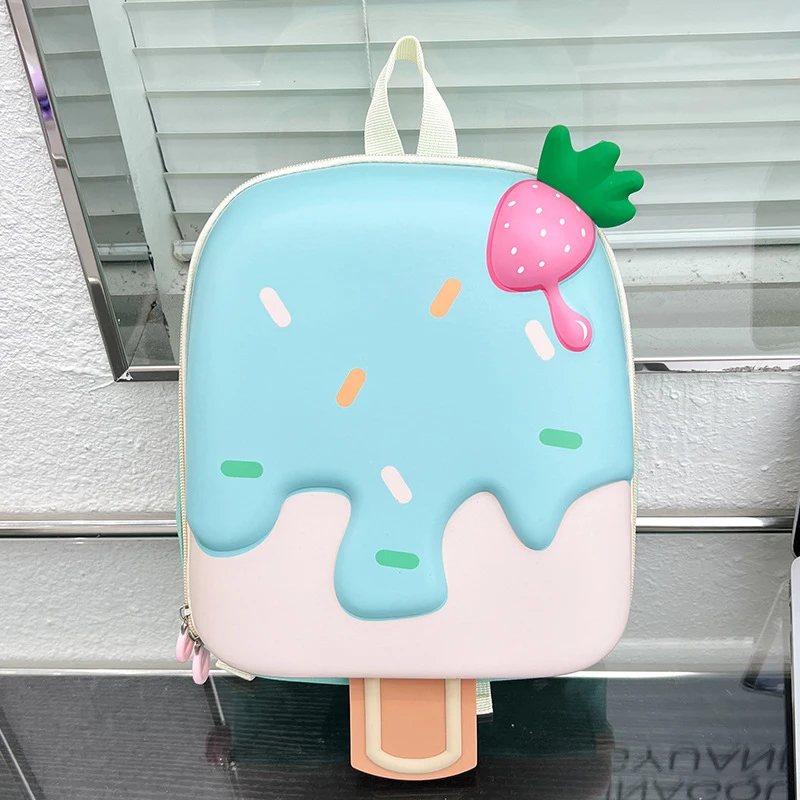 Cute Cartoon Kids Backpack Ice-cream Shape Baby Bag Kindergarten School Bag Boys Girls Toddler Backpack Children Accessories