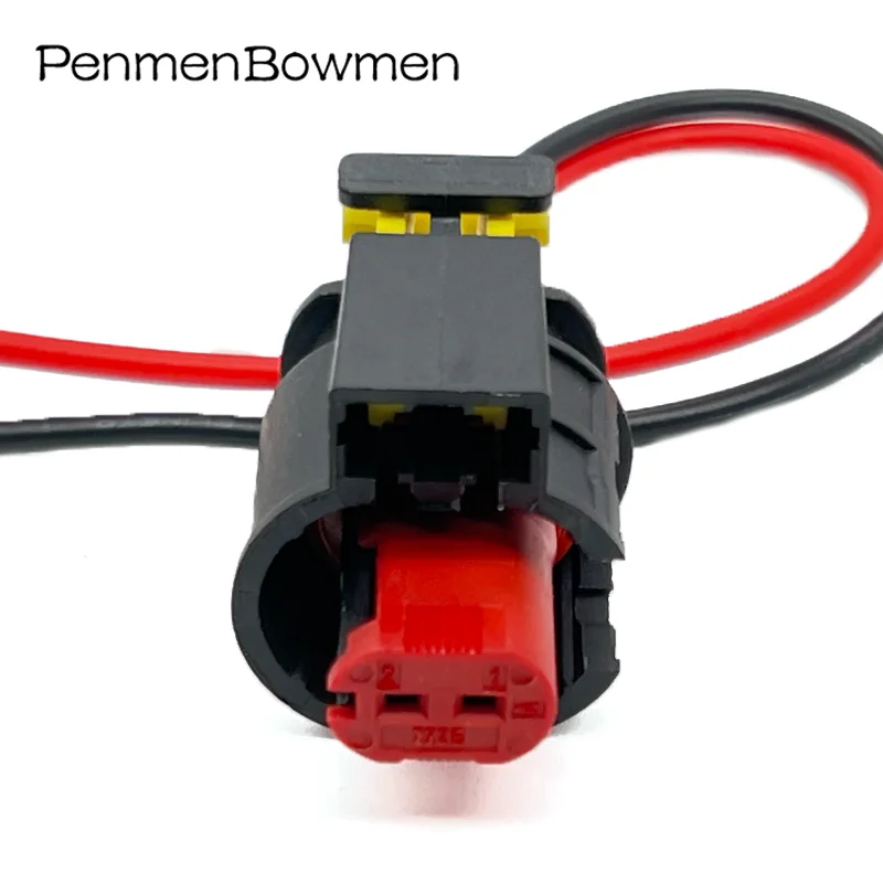 1 Set 2 Pin Car Electromagnetic Valve Electrical Cable Connectors Female Wire Harness Plug for 284556-1