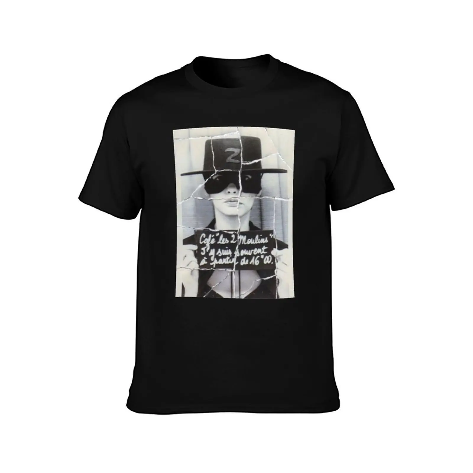 Amelie Photobooth Café des 2 Moulins French Movie T-Shirt Utility Casual Work T-Shirt