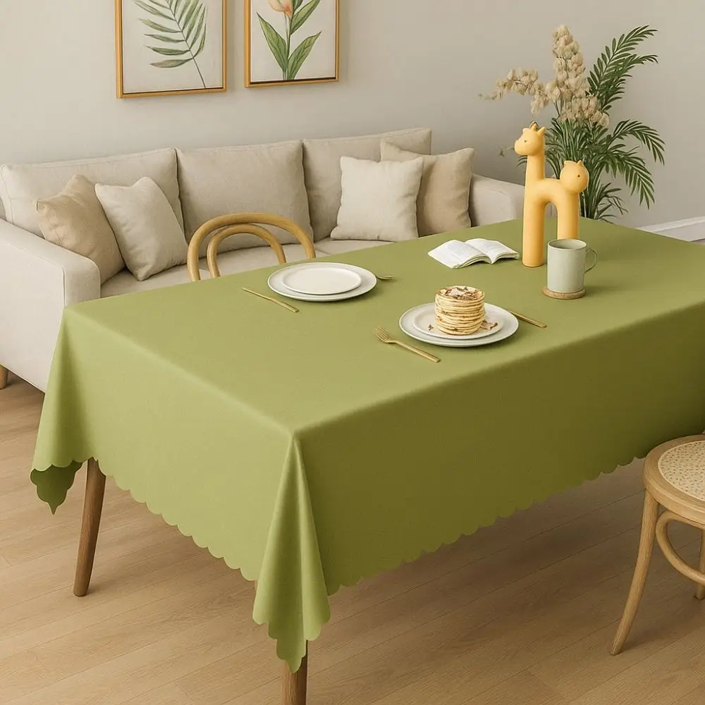 

Противоскользящая водонепроницаемая скатерть из ПВХ, многоразовый пятностойкий коврик для стола, маслостойкий чехол для стола, обеденный стол