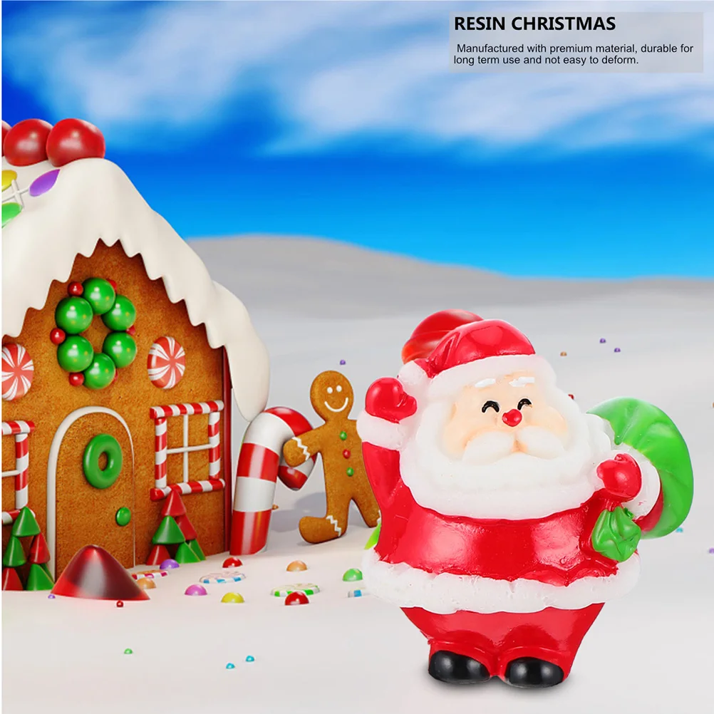 

8pcs Christmas naments Bright Miniature L Accessory Colors Mini Garden Decor Accessories Xmas Train Layout Crafts